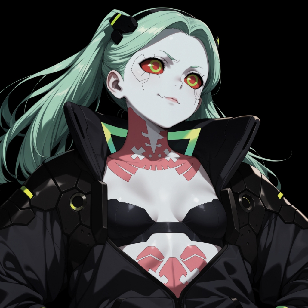 Rebecca [Cyberpunk] | Dark Background | Dark & Colored Versions | 4K