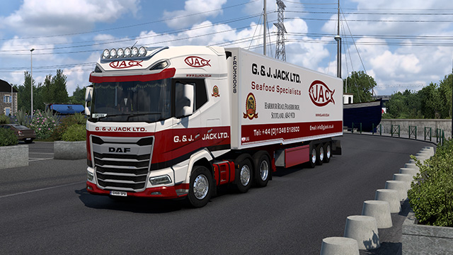 G & J Jack Ltd - DAF XG & Gray & Adams Trailer