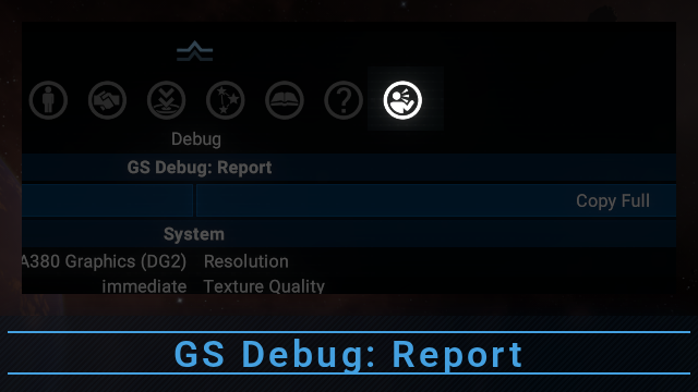 GS Debug: Report