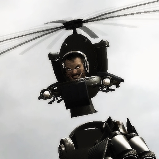 Duplex Airstrike Helicopter Toilet