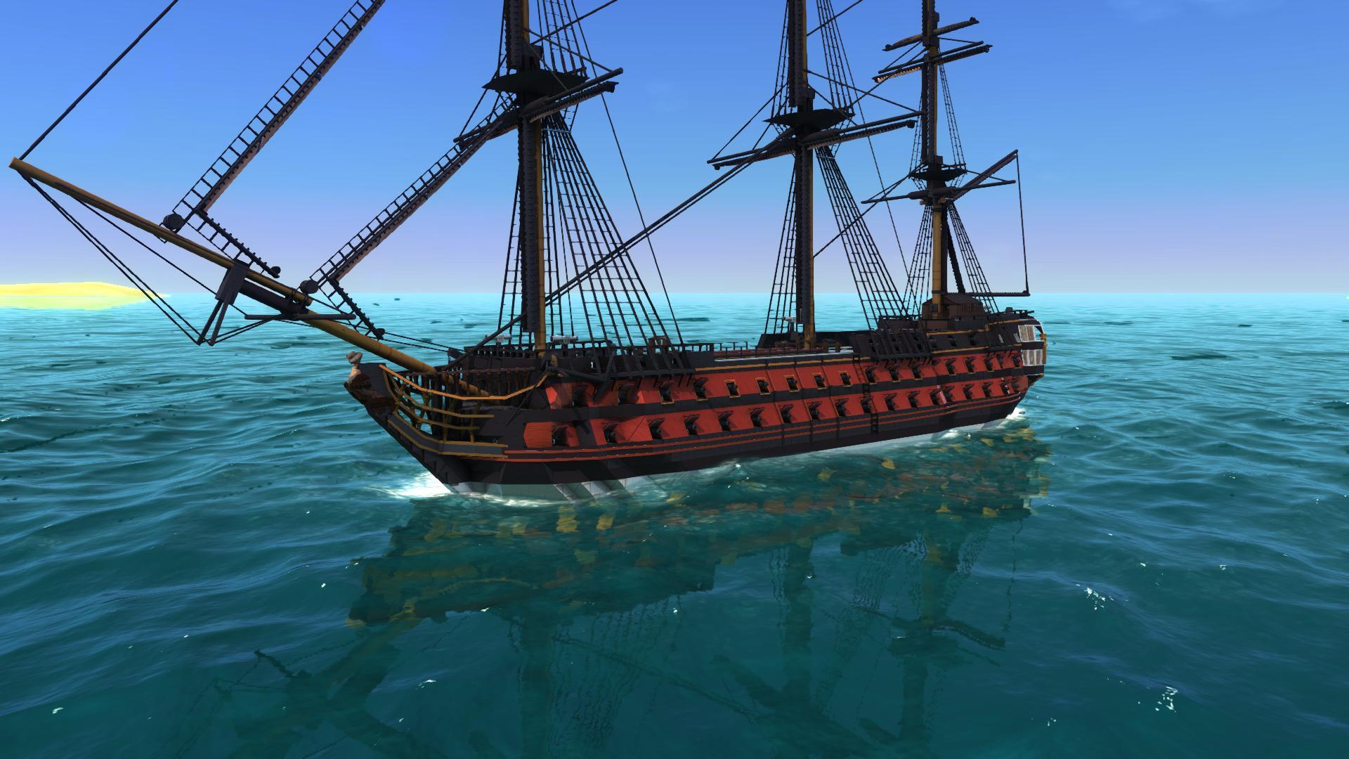 Sailable Bucentaure Inspired 2nd rate Faction Colors