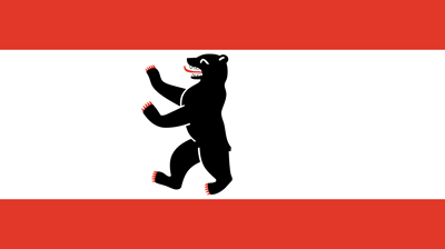 The flag of the city of Berlin