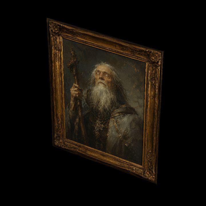 Painting, Blind Prophet - Male {2D}