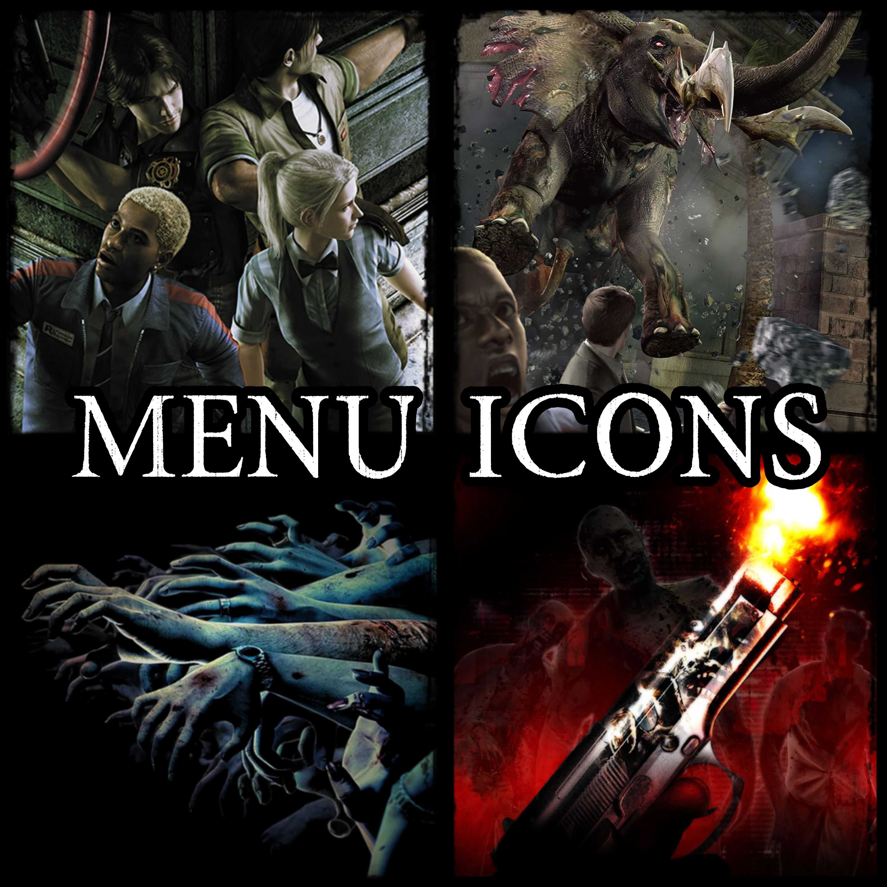 Resident Evil Outbreak + File #2 Menu Icons