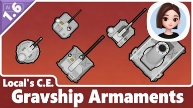ZH.Local's CE Gravship Armaments mod preview for RimWorld
