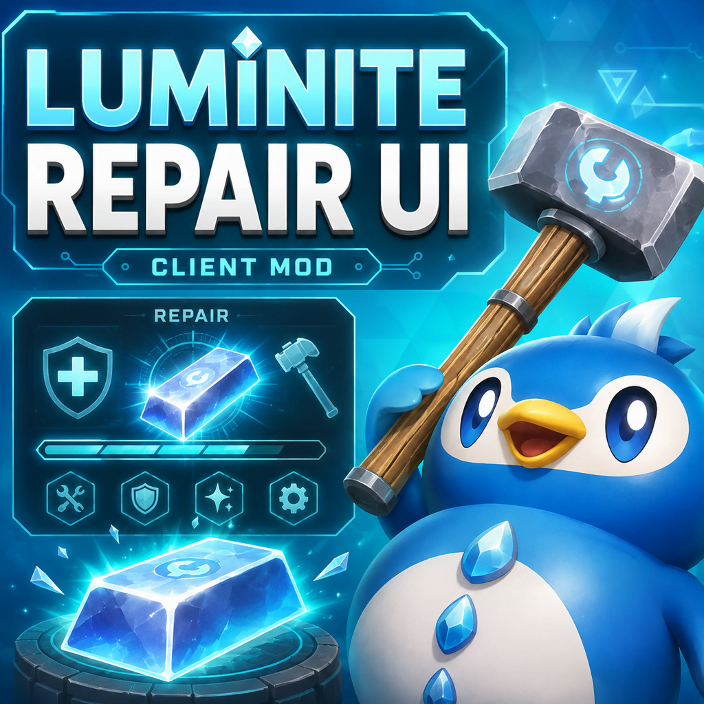 Palace Luminite Repair UI