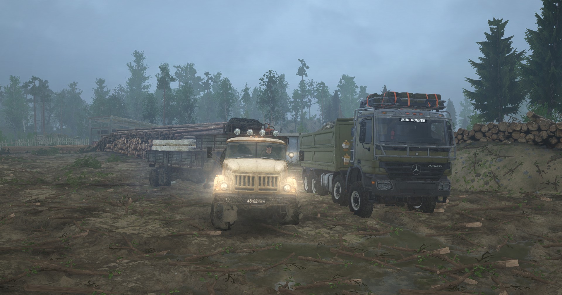 Геймплей Spintires MudRunner