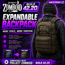 Expandable Backpack [B42.19] by.N9 – Project Zomboid Mod