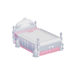 princess bed ruffled