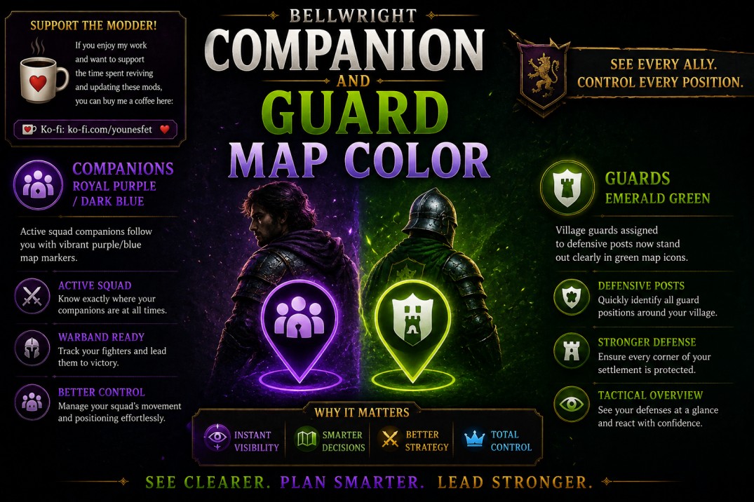 Companion and Guard Map Color