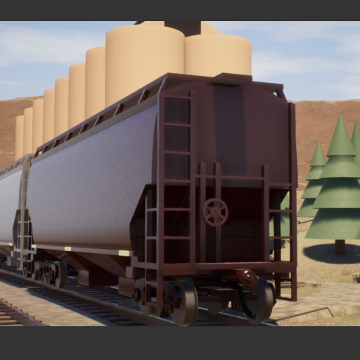 43' 2 Bay Covered Hopper Red