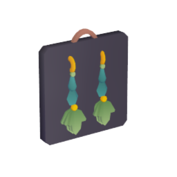 Beaded Leaf Earrings