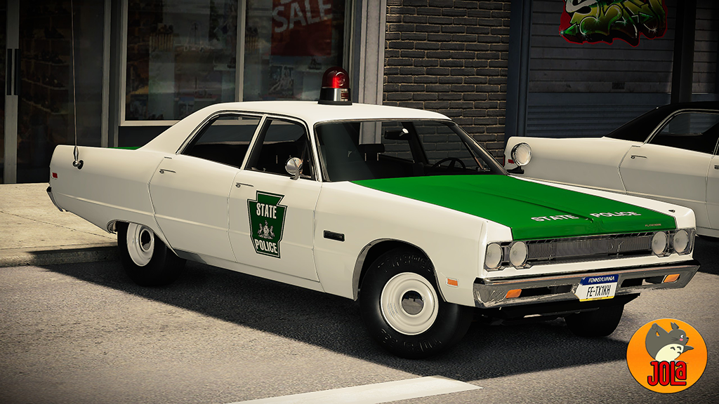 Livery Plymouth Fury - Pennsylvania SP white/green