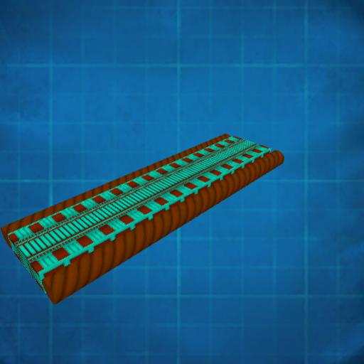 Rail Line XX: Cyan/Aqua VI