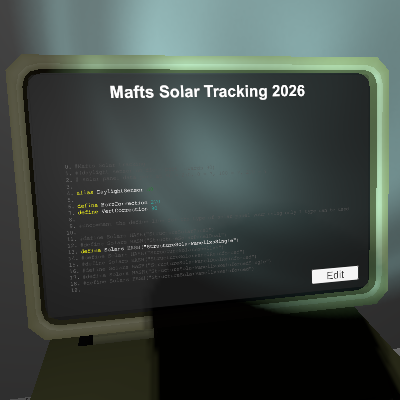 Mafts 2026 Solar Tracking