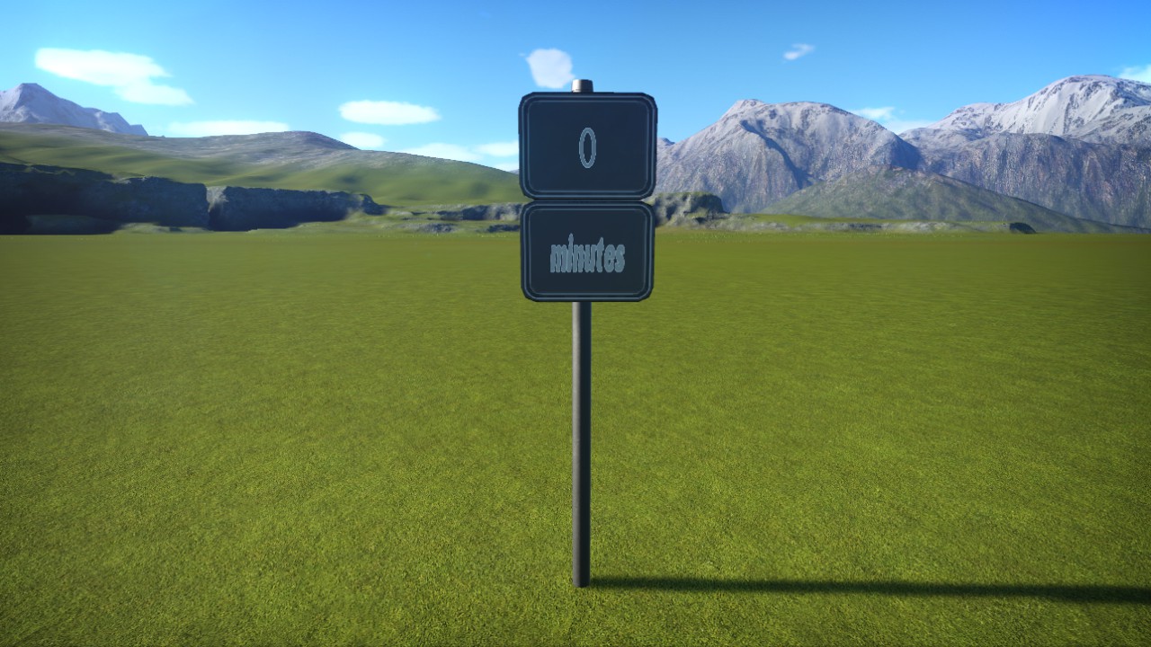 Queue times sign preview
