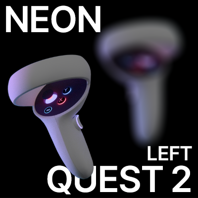Neon Oculus Quest 2 Controller (Left)