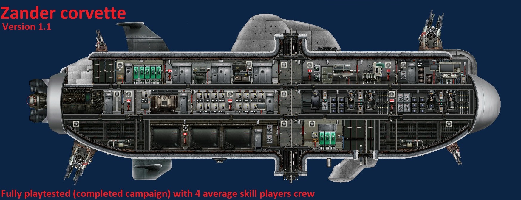 Zander corvette – Barotrauma Mod