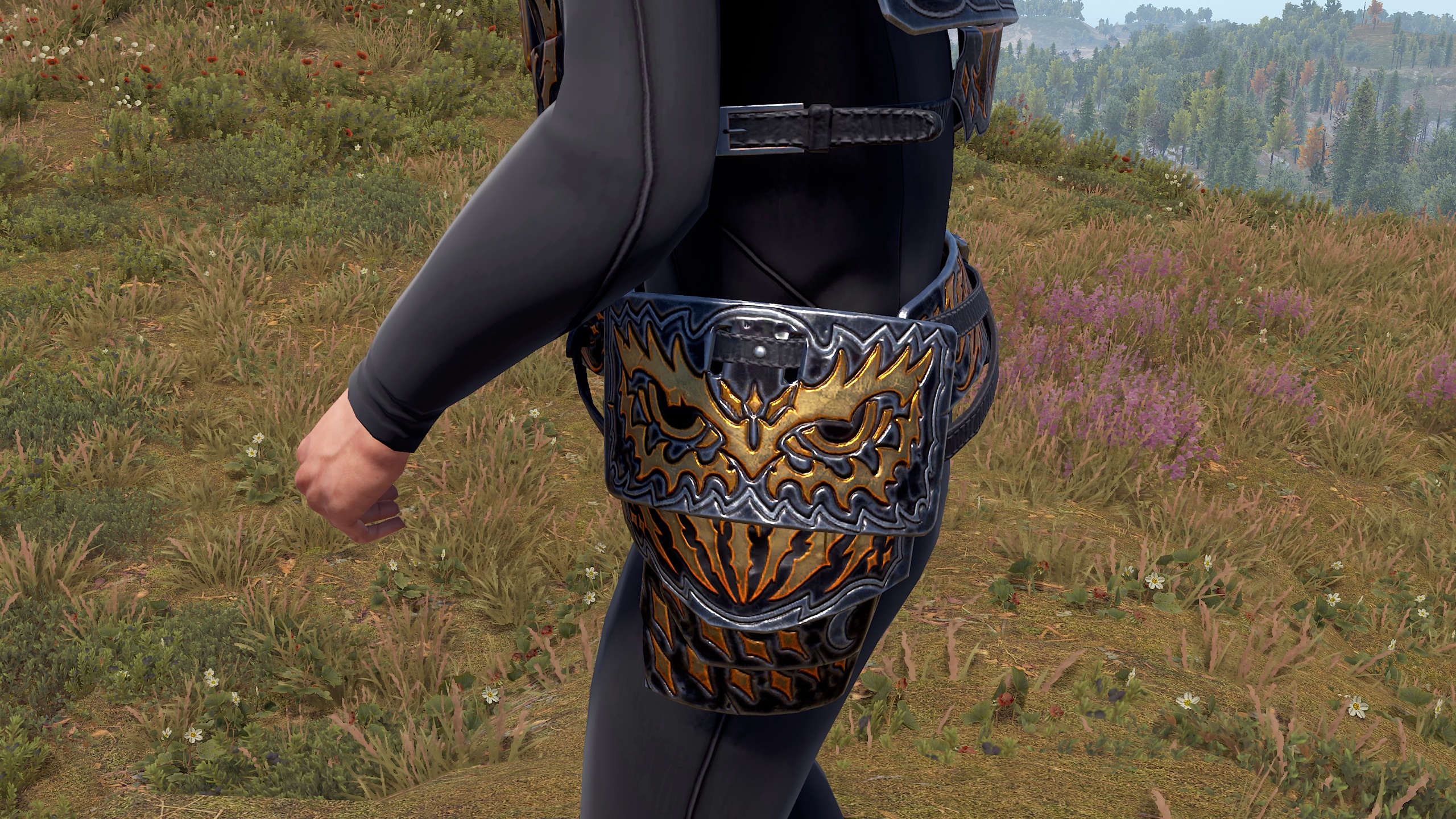 Night Demon Roadsign Pants screenshot 1