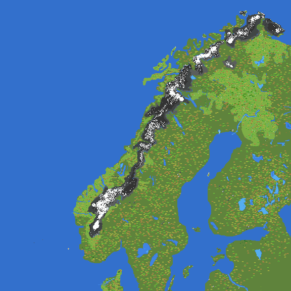 Map of Scandinavia