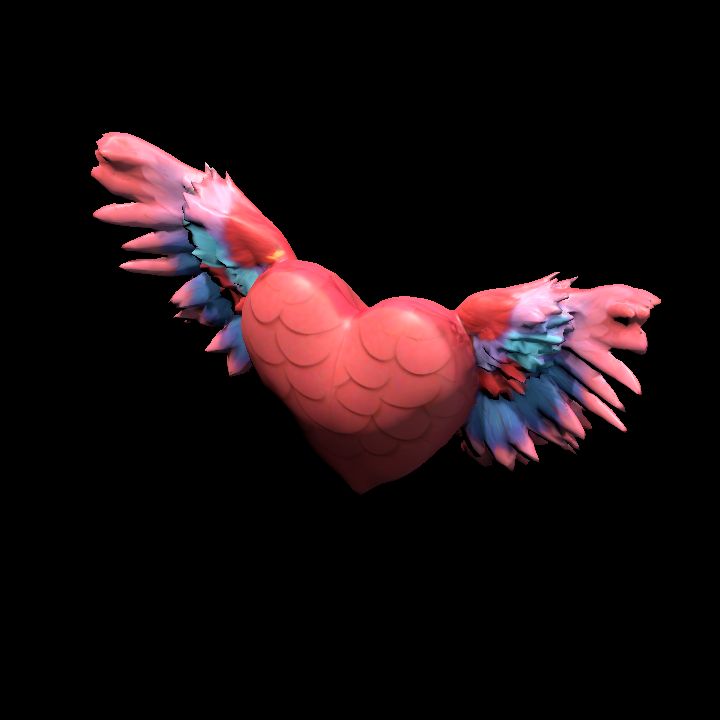 Tropical Flying Heart