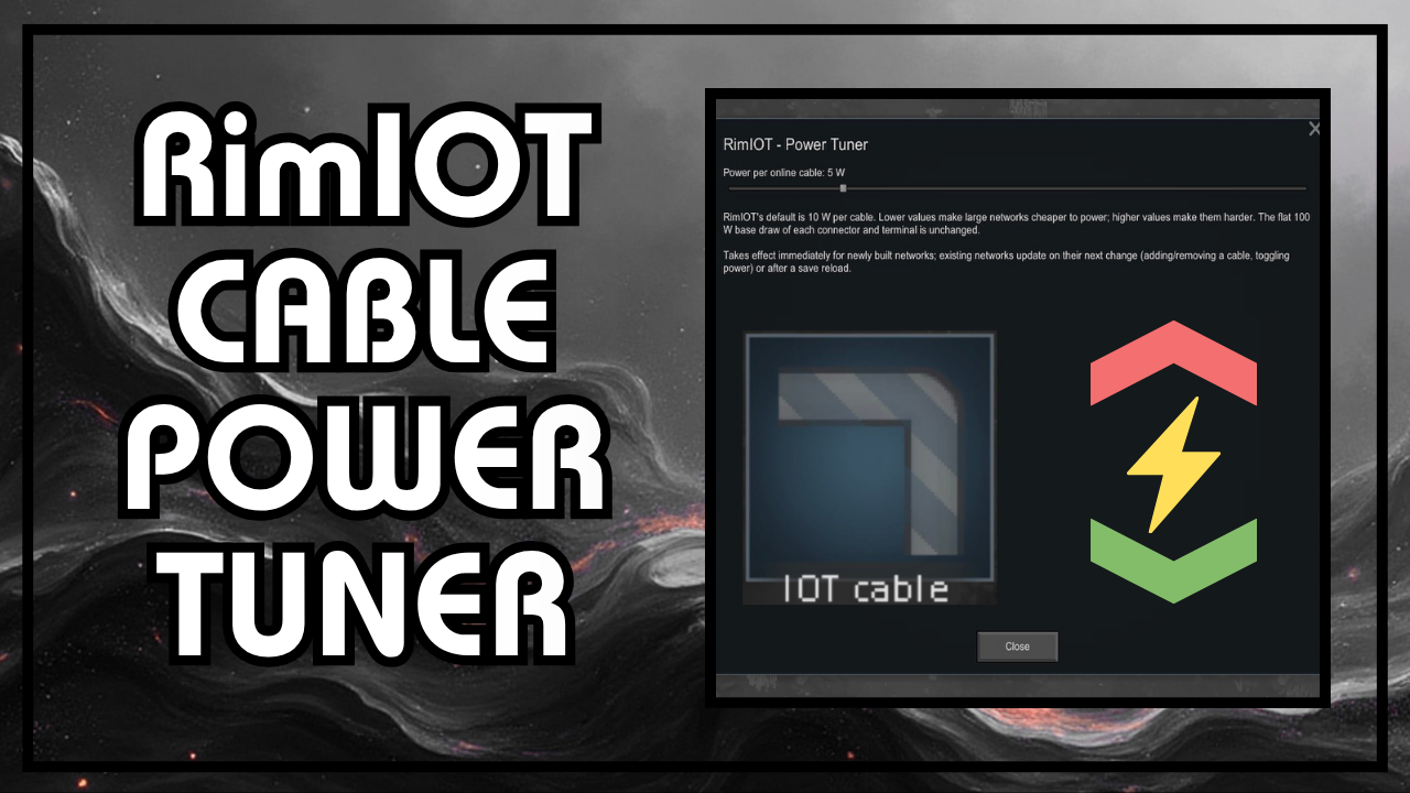 RimIOT - Cable Power Tuner mod preview for RimWorld