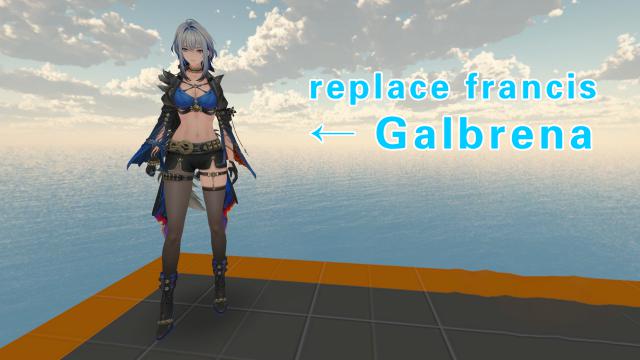 Wuthering Waves Galbrena（鸣潮 嘉贝莉娜）replace francis