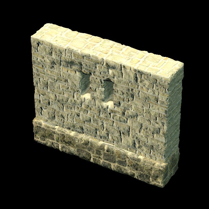 Modular ancient house - wall windows 03