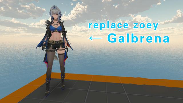 Wuthering Waves Galbrena（鸣潮 嘉贝莉娜）replace zoey