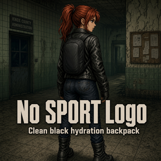No Sport Text Hydration Backpack