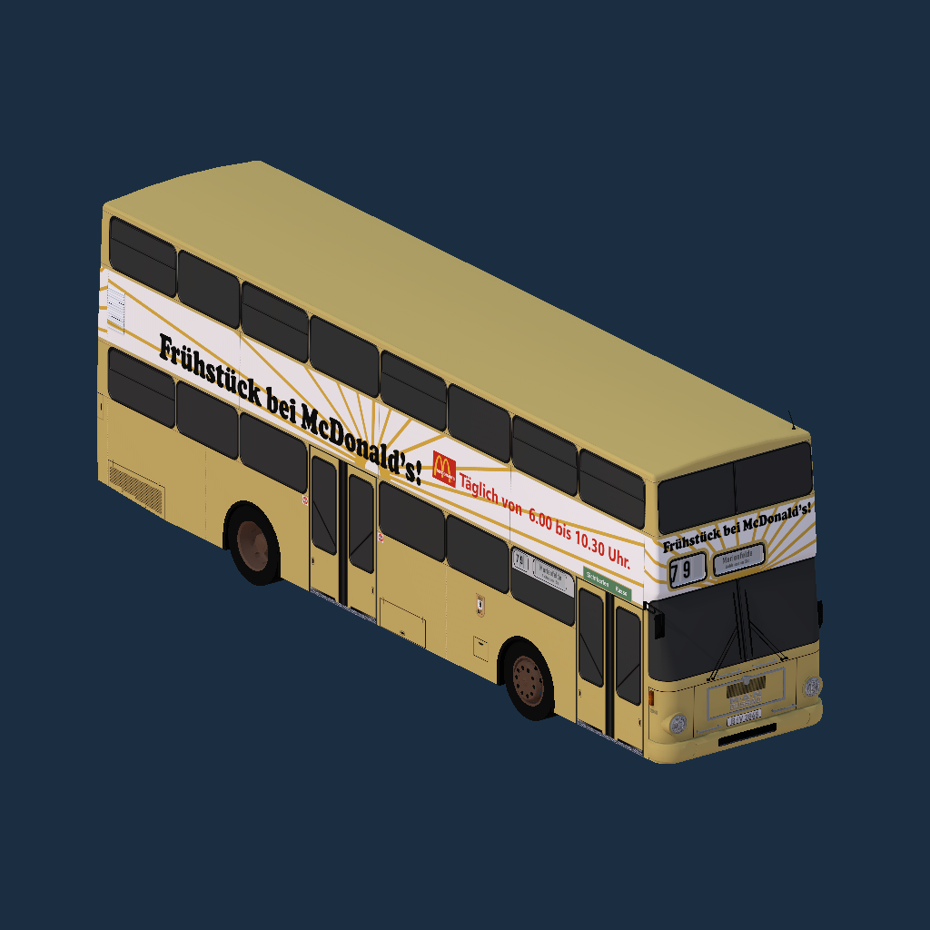 MAN SD76 - BVG - Fruestueck bei McDonalds