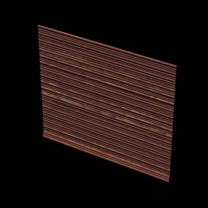 Corrugated wall 2x1 rusty #2