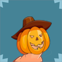 Hatted Pumpkin Mask