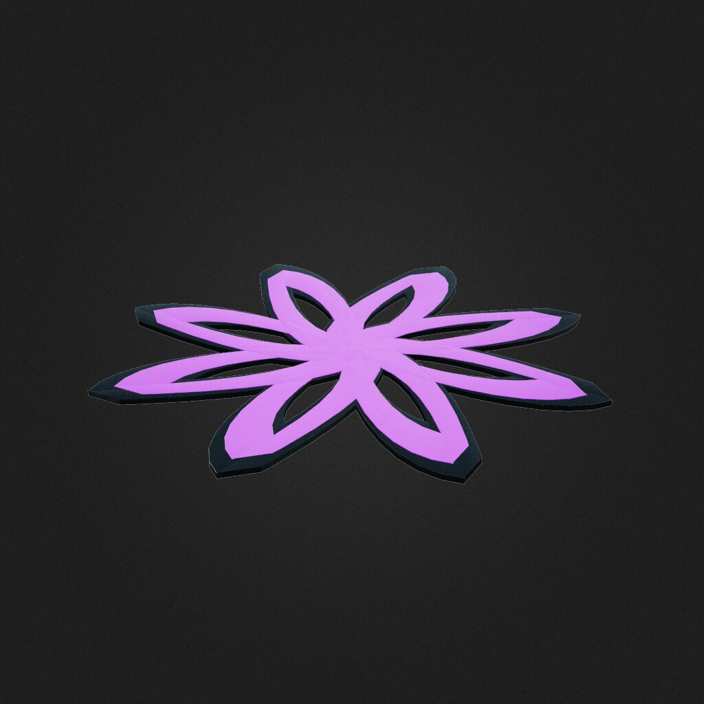 flat flower (not a tag)