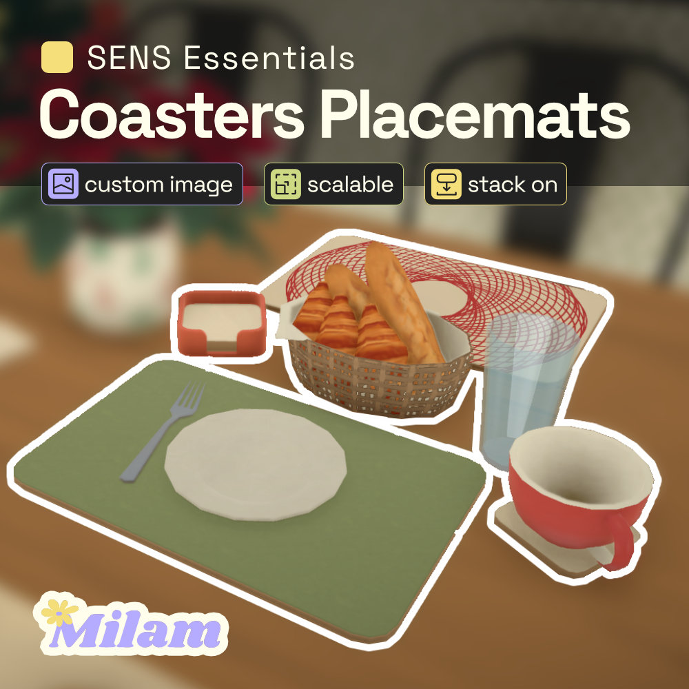 SENS Coasters Placemats preview