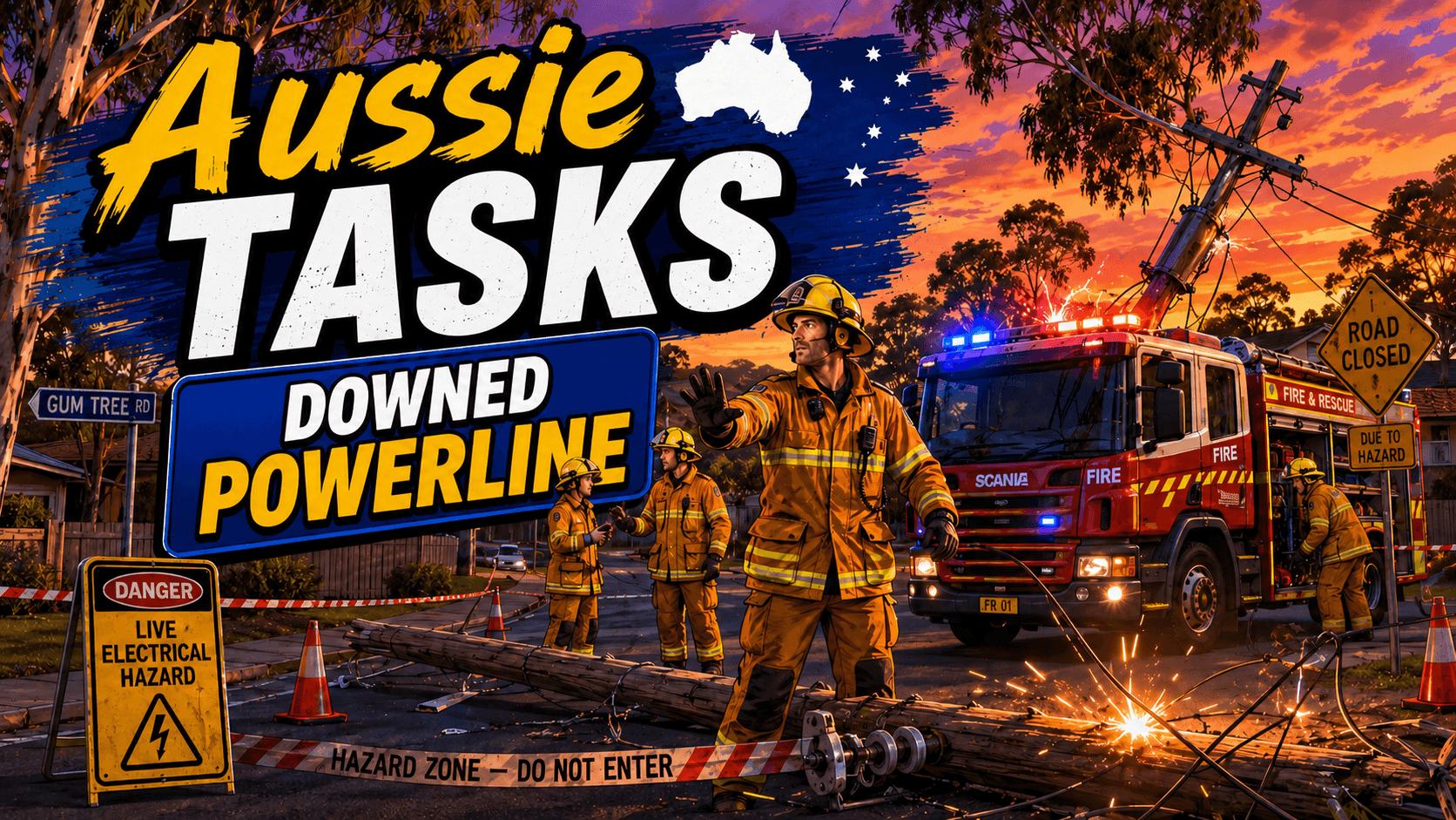 Aussie Callouts - Powerlines down