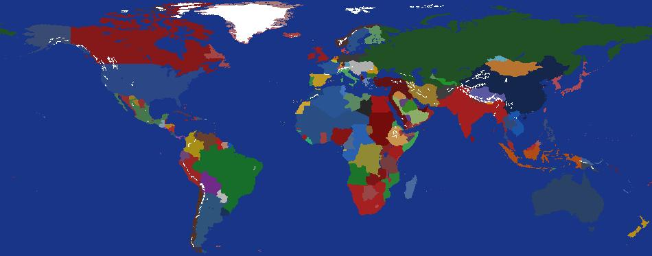 World Map 1914 but France won the Franco-Prussian War