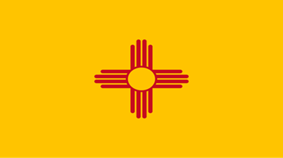 The flag of the state of New Mexico