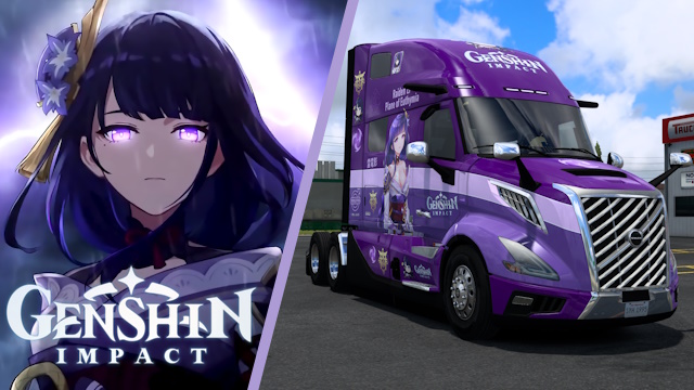 Volvo VNL 2025 Raiden Ei - Genshin Impact Skin