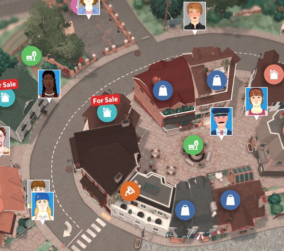 Display Townies on Map