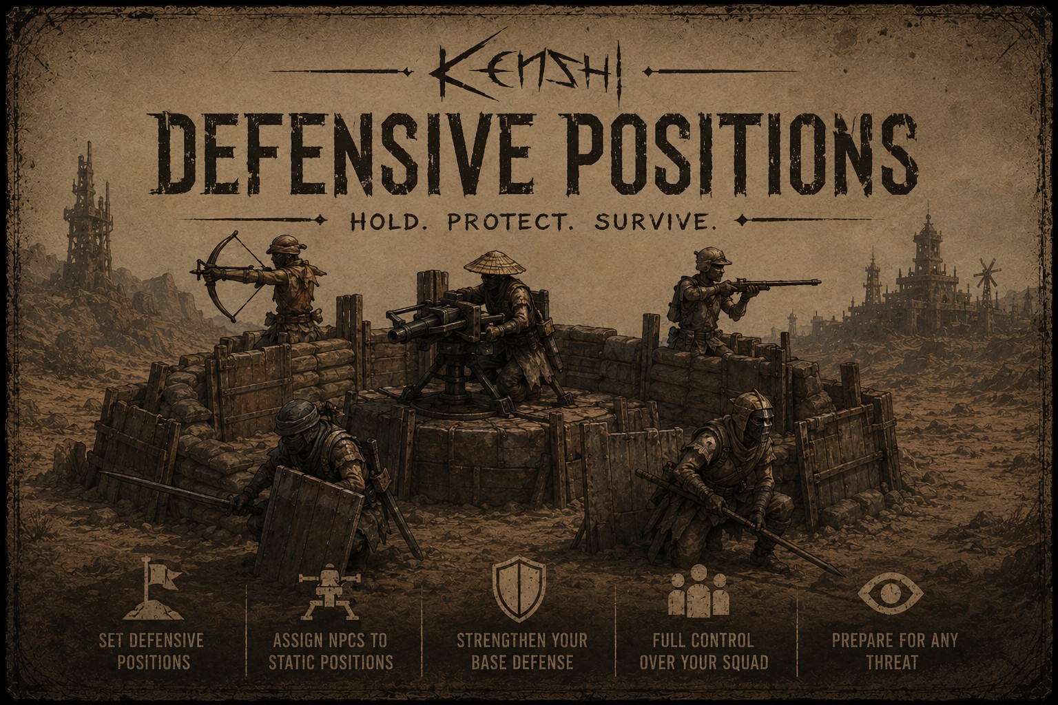 Kenshi Defensive Positions