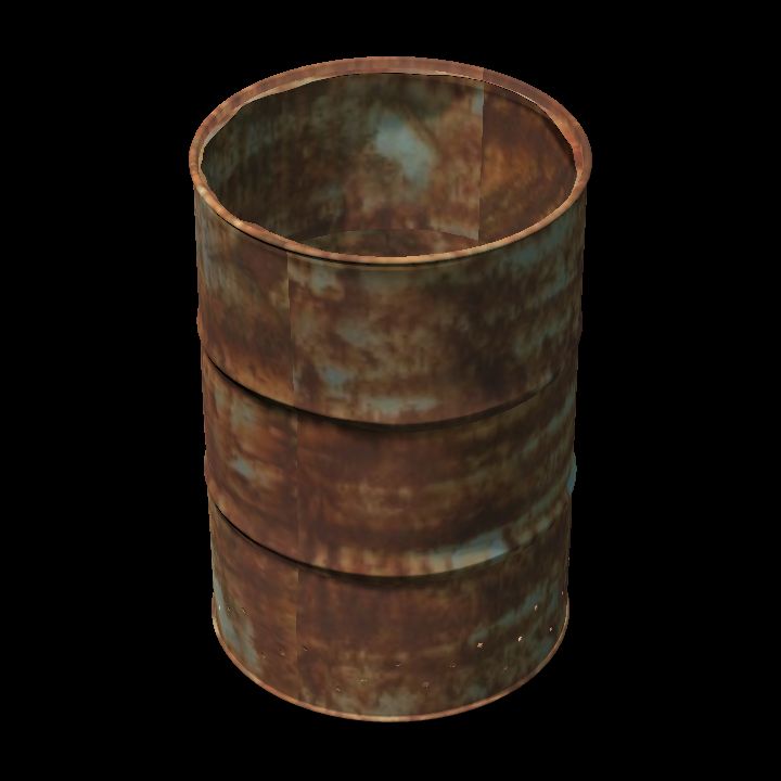 Barrel - rusty 4 open