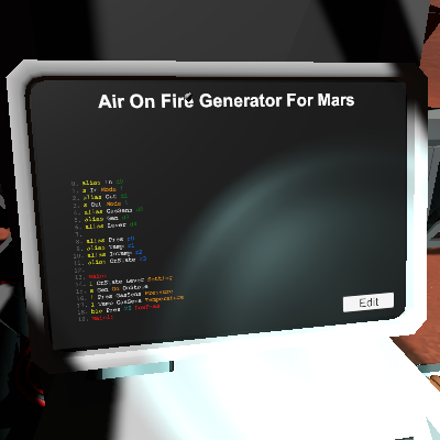 Air On Fire Generator For Mars