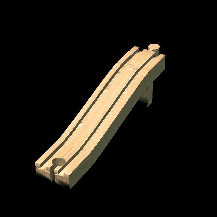 Wooden track shallow rise mtop