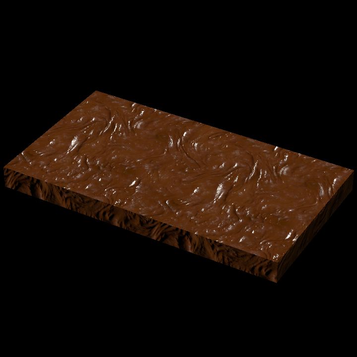 Chocolate wall flat