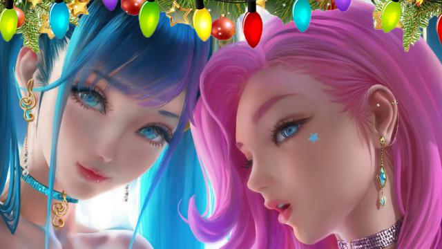 R-18 Seraphine and Sona Buvelle (League of Legends) animated Pills