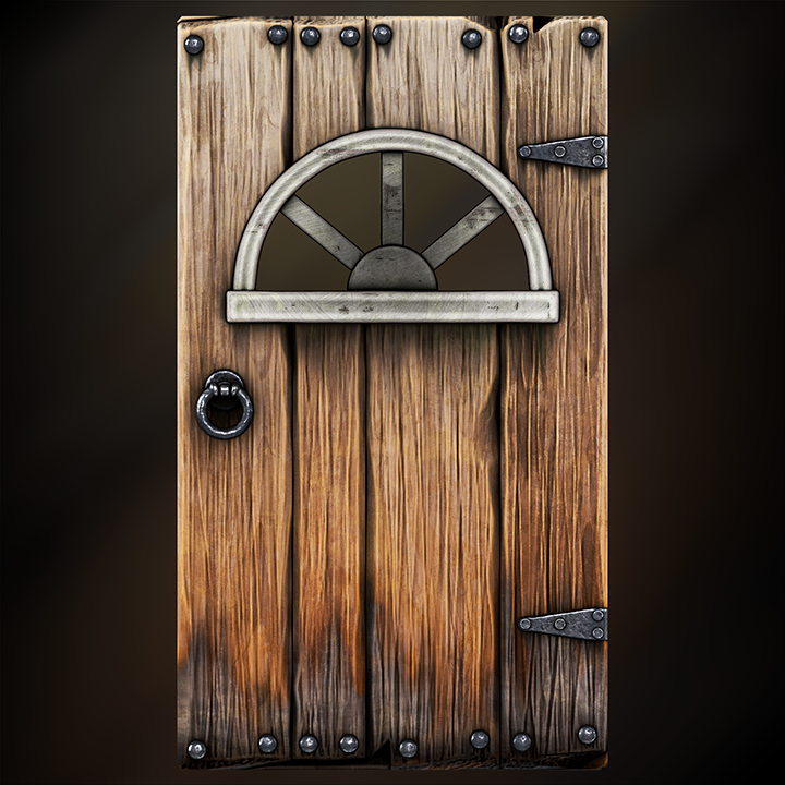 Shed V2 | Wooden Door (Transparency)