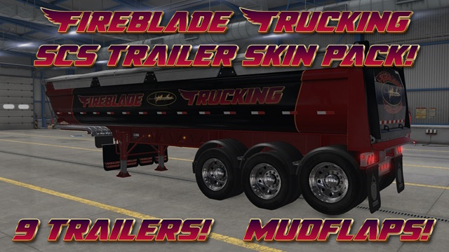 Fireblade Skin Pack for 9 SCS Trailers. All Chain Configurations