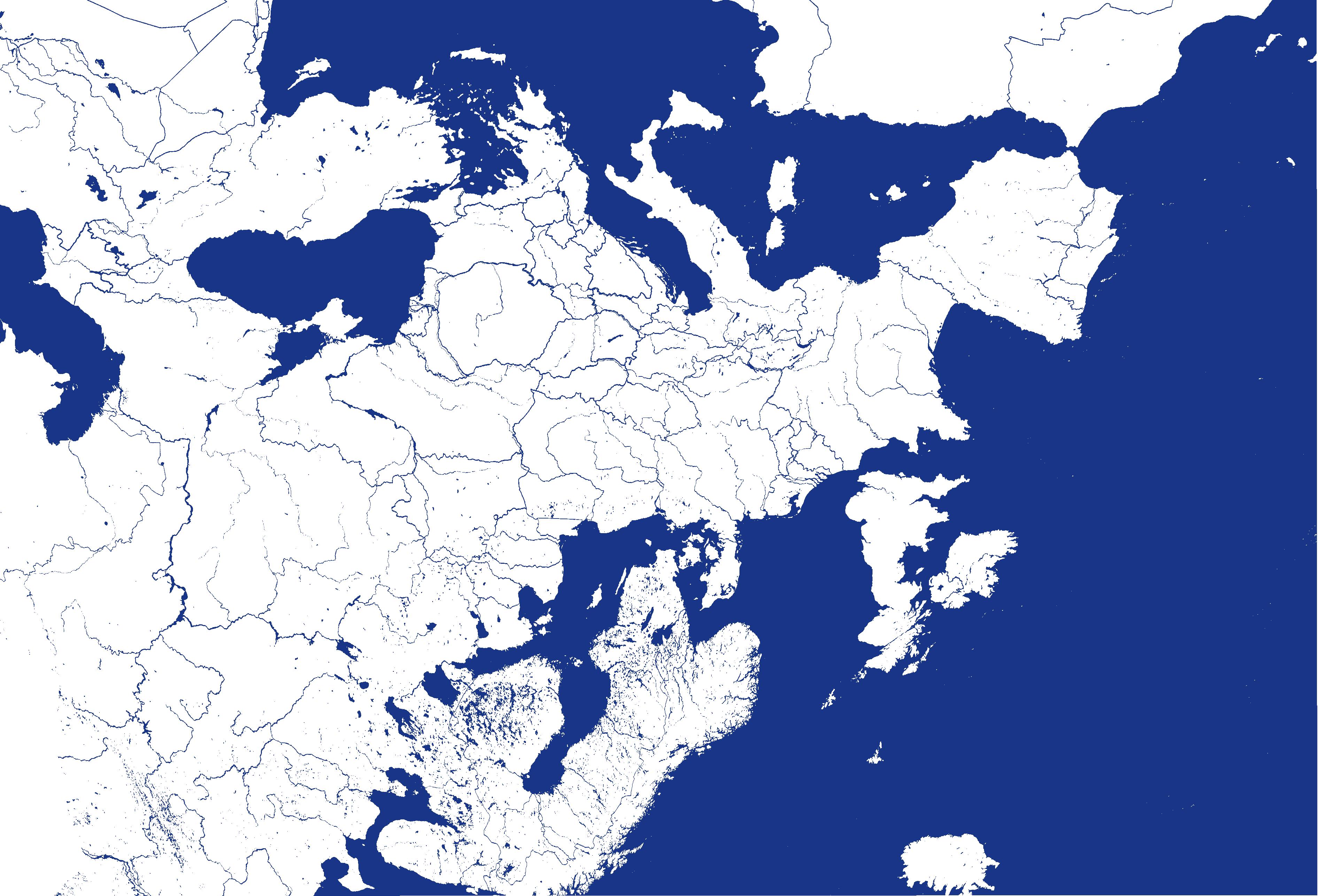 Inverted advanced europe Map