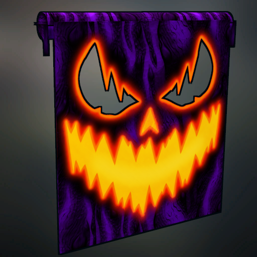 Pumpkin Garage Door ( Trans + Glow )